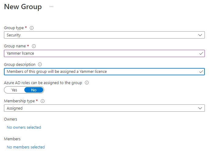 Create group